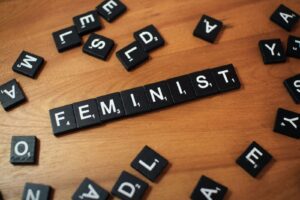 Photo Image: A puzzle of the term ‘feminist’.