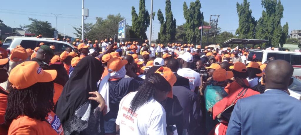 Participants at the March in Abuja.