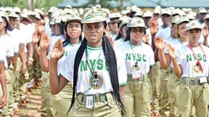 A photo of NYSC Corps members.