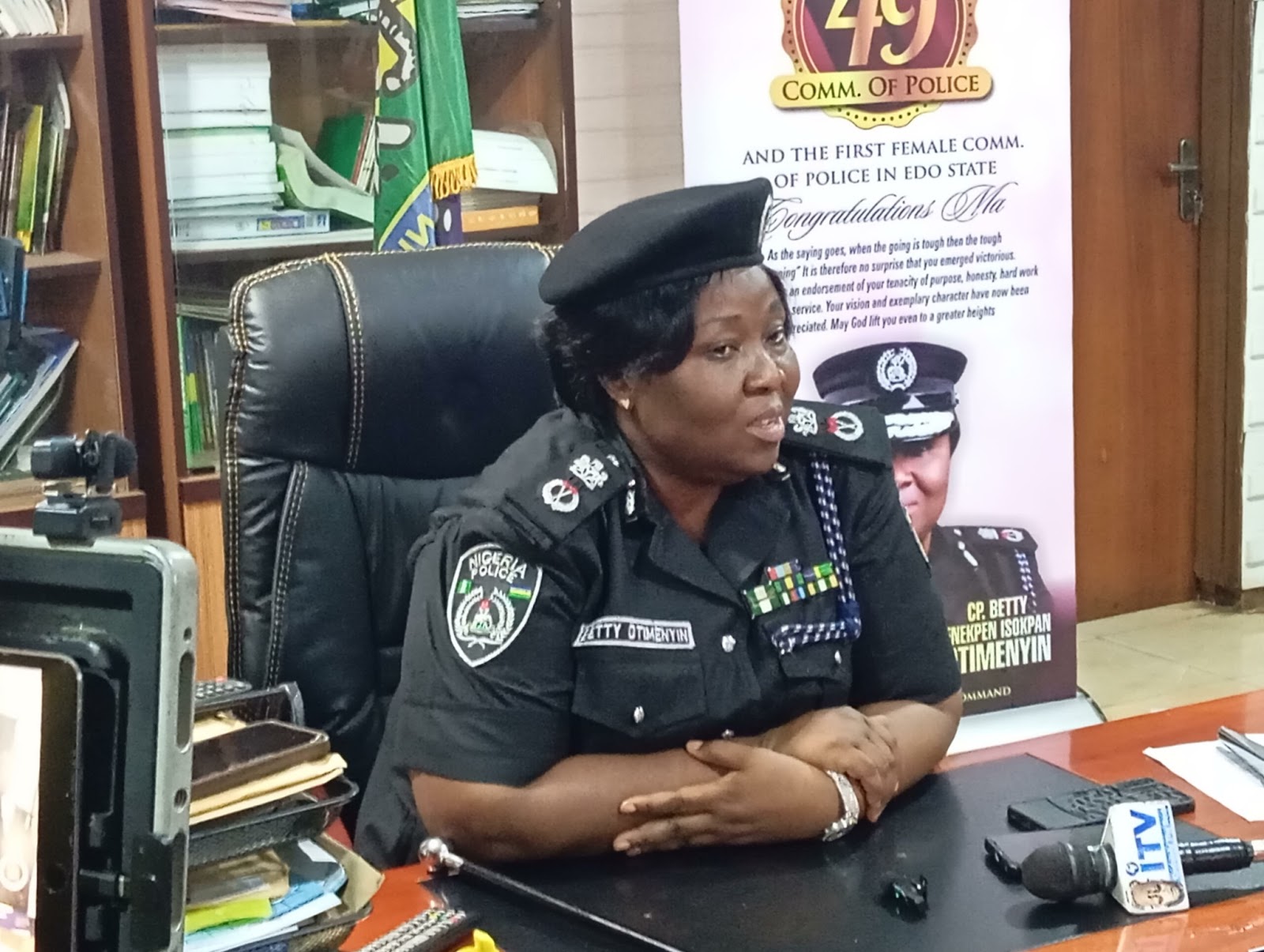 Read more about the article Betty Otimenyin Assumes Office as Edo’s First Female Commissioner of Police