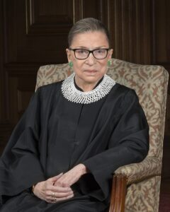 Joan Ruth Bader Ginsburg. Photo source: Britannica