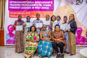 Mentors and Mentees at the concluding session of the interfeminist mentorship programme. Photo credit: WACSI