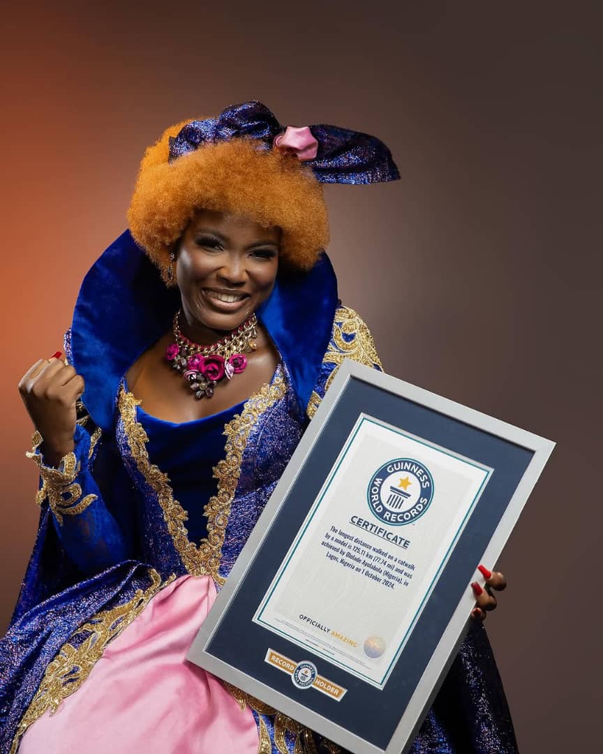 Read more about the article Ololade Ayelabola Sets Guinness World Record for Longest Catwalk