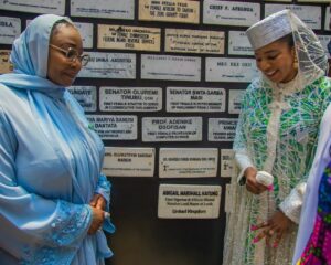On Women 1 Minister Imaan Sulaiman-Ibrahim and Her Worship Abigail Marshall Katung. Photo source: hm_women affairs/Instagram