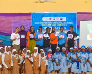 On Women 9 Participants at the 2025 Project LEVAWG. Photo source: Resilient Girl Initiative