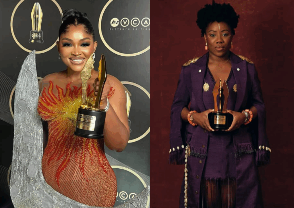 Photo collage of AMVCA winners.