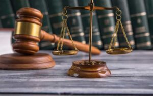 Court scale. Photo source: NigeriaStories on X