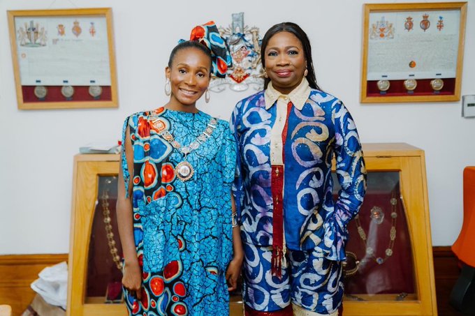 Mayor Opeyemi Bright and Hon. Abike Dabiri-Erewa. Photo source: Nigeria Stories
