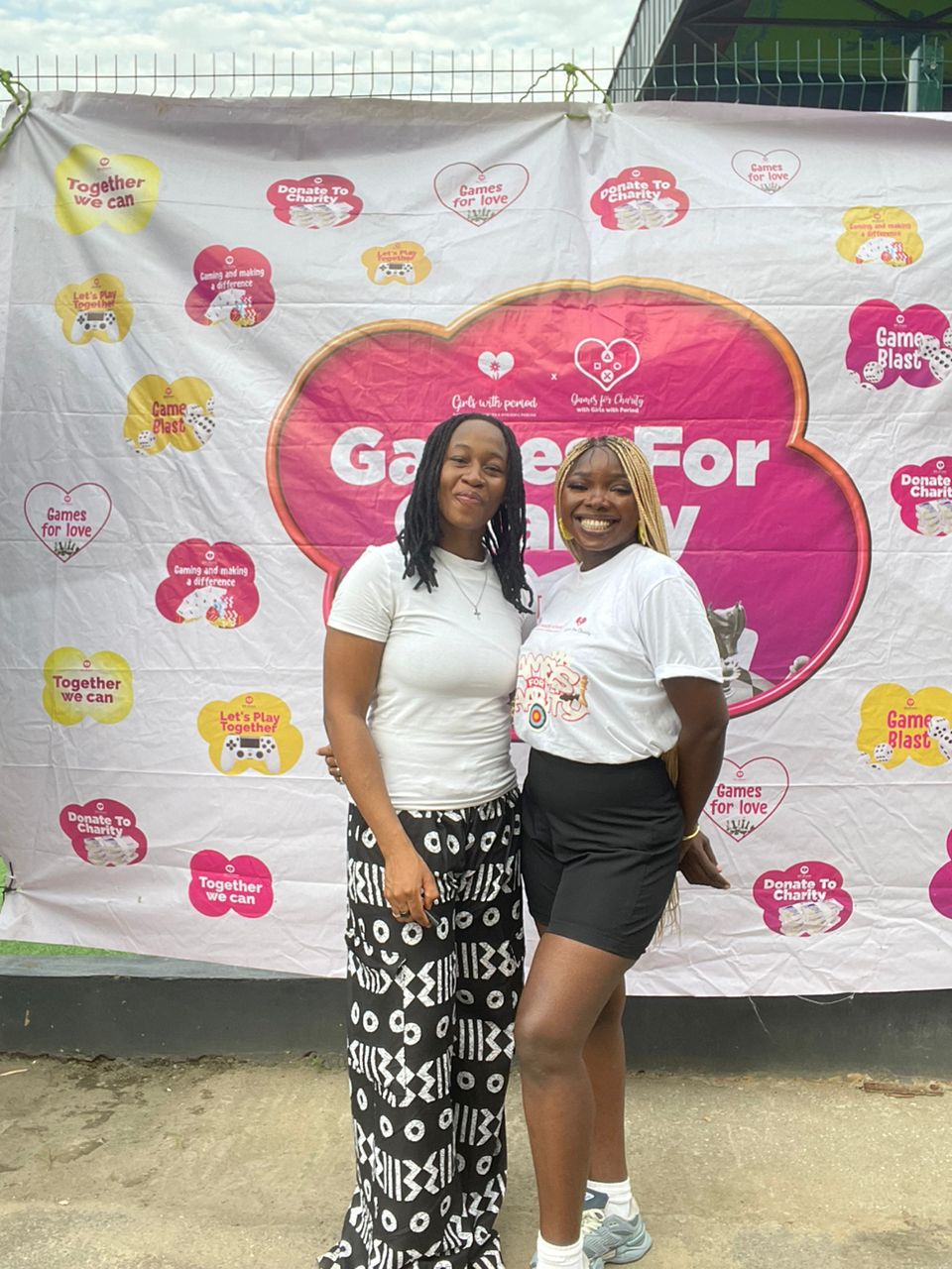 NFM Partnerships and Projects Officer, Nkechi Igwebuike and Otuwe Patience. Photo source: NFM