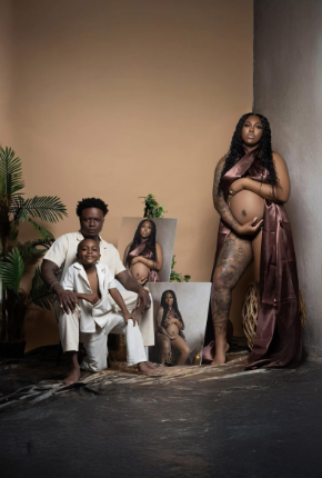 Frenchman, pregnant Dutchess Díor with their son. Photo Source: @oddettem(X)