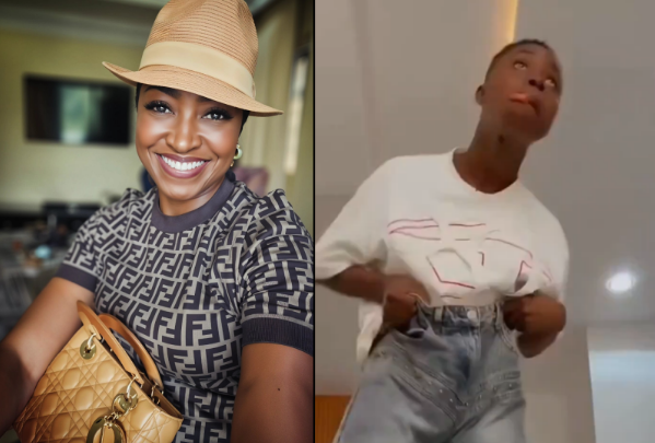 A collage of Kate Henshaw and Peller. Photo Source: HenshawKate(X)