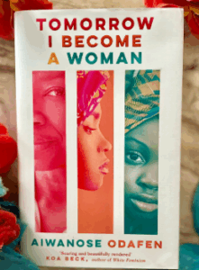 A copy of the book “Tomorrow I Become A Woman”. Photo credit: Aiwanose's X handle. Photo credit