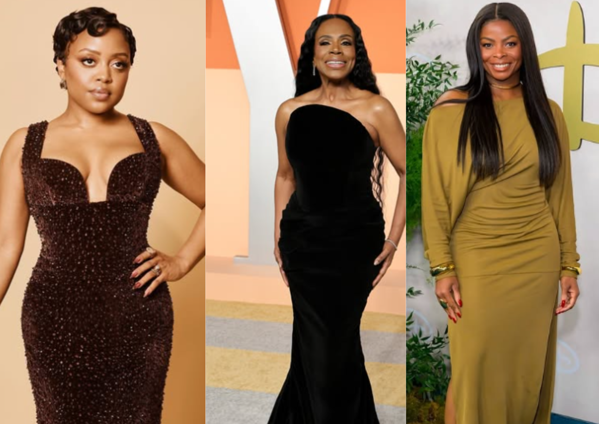 Photo collage of Quinta Brunson, Sheryl Lee Ralph, and Janelle James