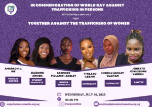 NFM X space on tackling the trafficking of Women and Girls. Photo source: Naija Feminists media