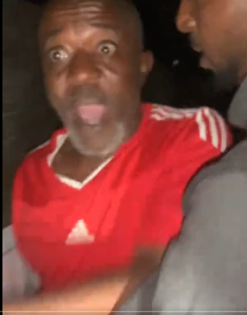 A screenshot from the viral video.