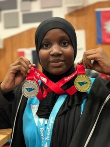 World best in English language, Nafisa Abdullah Aminu. Photo source: Nigeria stories on X.
