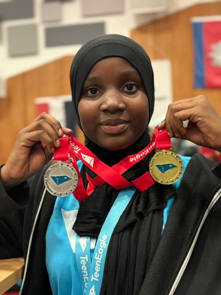 World best in English language, Nafisa Abdullah Aminu. Photo source: Nigeria stories on X.