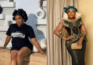 Photo collage of Debbie Shokoya and Funke Akindele.