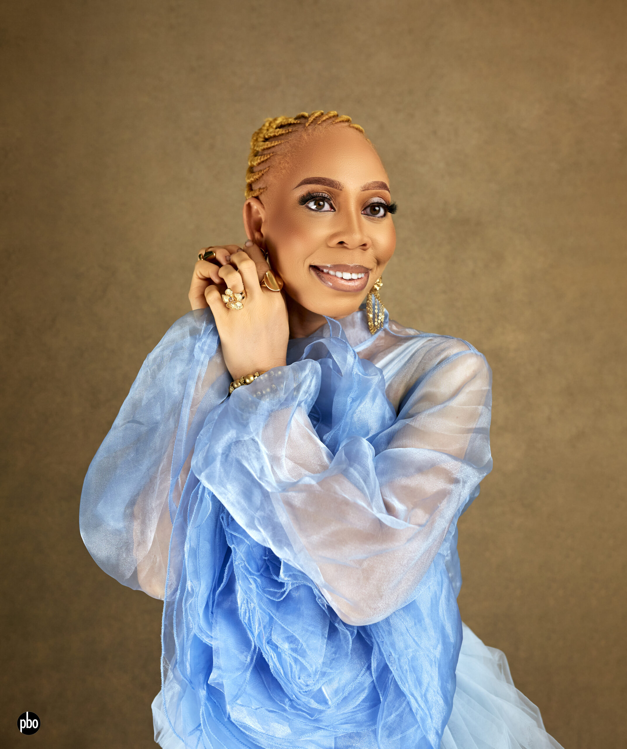 Caterer and Albinism Pageant contestant Mustapha Adedoyin. Photo source: Misty Glam Company (MGC)