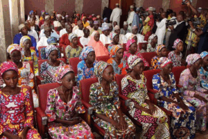 Chibok Girls. Photo credit: Sahara reporters on X handle
