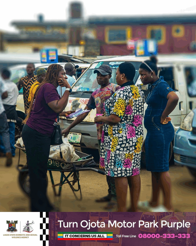 DSVA sensitising the people. Photo Source: @Lagosdsva