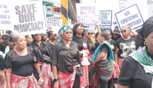 Rivers women protest for democracy. Photo source: Arise