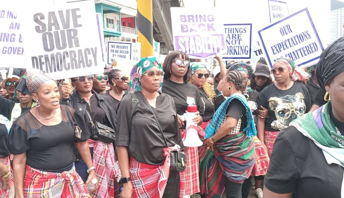 Rivers women protest for democracy. Photo source: Arise