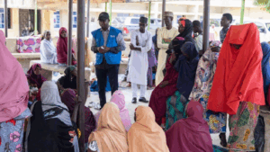 MS Ladies Sensitising Women in Rano. Photo source: nigeriainfo