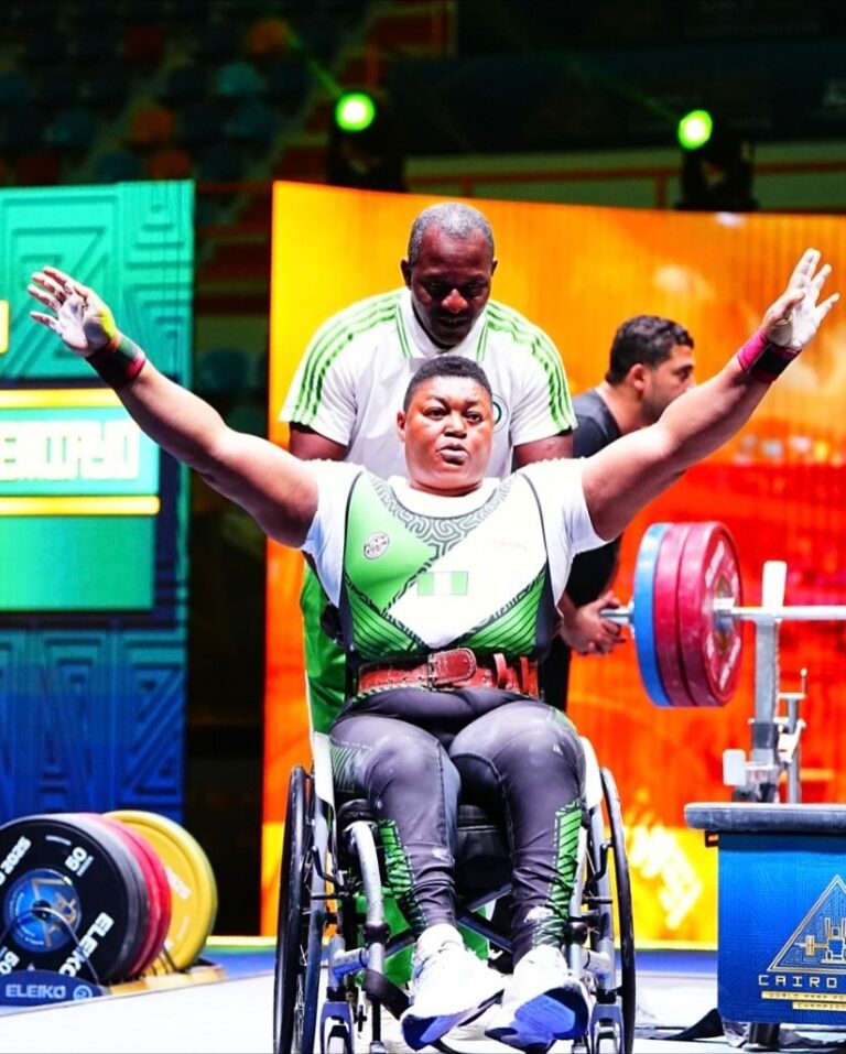 Folashade Oluwafemiayo. Photo source: Parapowerlifting on Instagram
