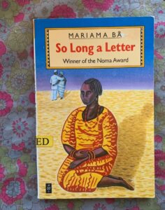 So Long a Letter by Mariama Ba. Photo credit: Instagram