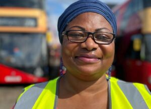 Bemi Orojogun, ‘London Bus Aunty.’ Photo source: Bemi Orojogun on Instagram