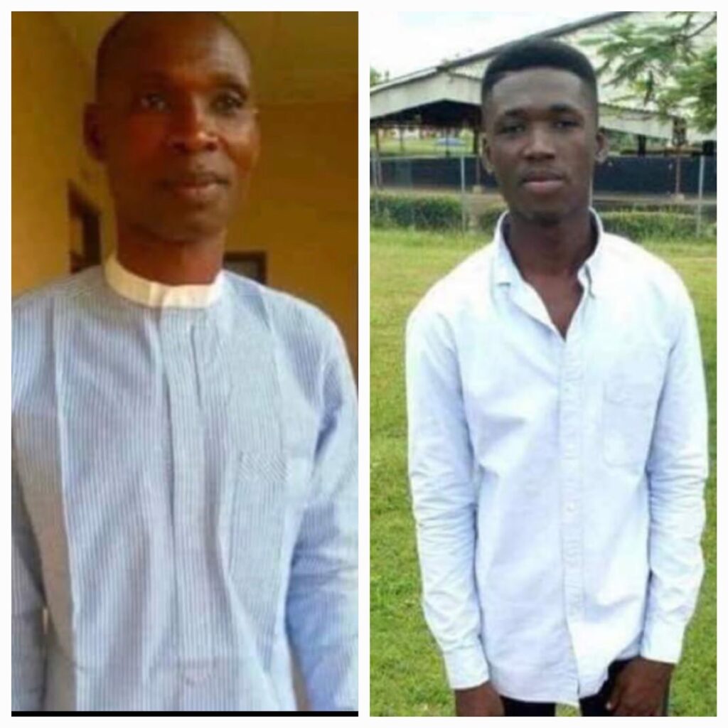 Photo collage of Andrew Ogbuja and his son, Victor Ogbuja. Photo credit: NFM