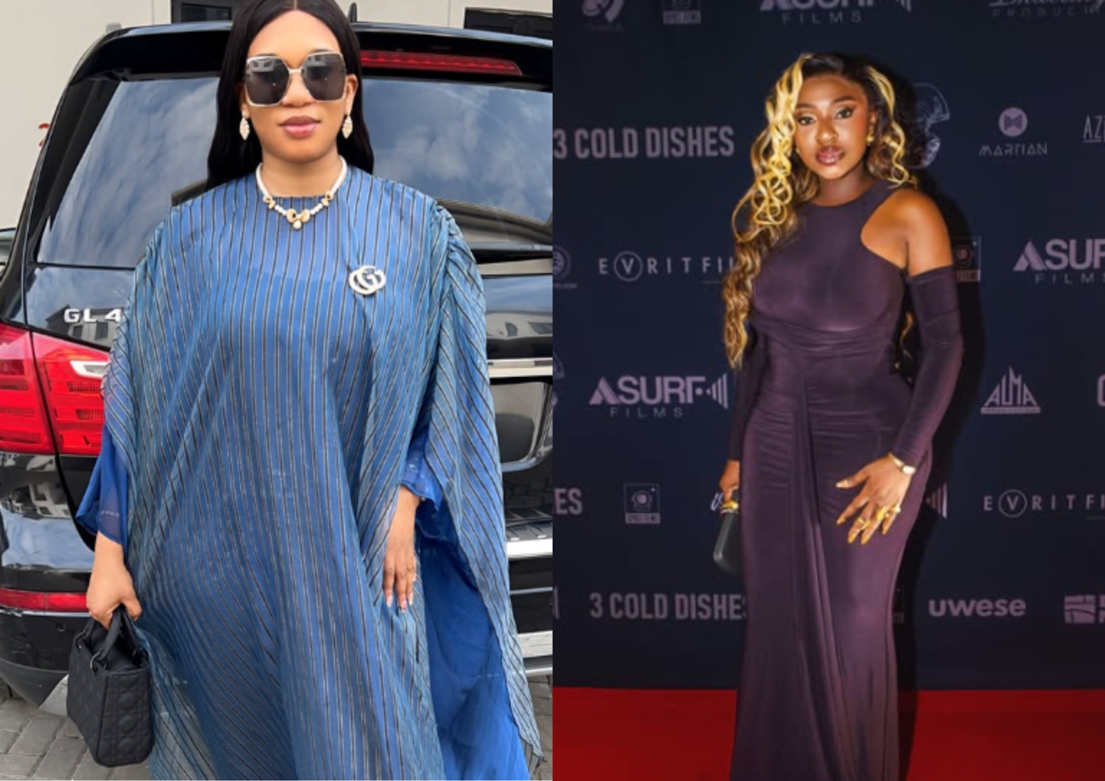 Photo collage of Sandra Iheuwa and Yvonne Jegede