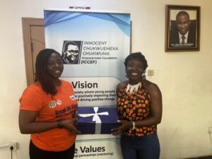 On Women 10 ICCEF’s Ayotola Olanrewaju and NFM’s Simbiat Bakare.