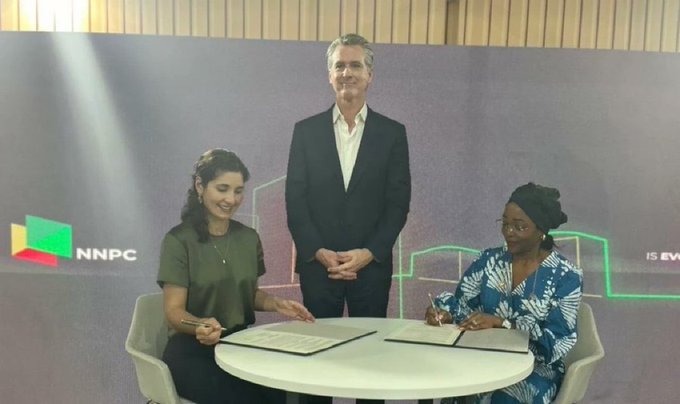 Director-General Tenioye Majekodunmi signs five-year clean energy pact with California at COP30. Photot source: Twitter