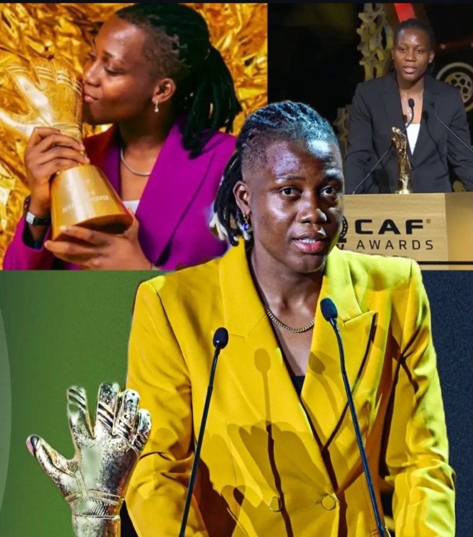 Super Falcons goalkeeper, Chiamaka Nnadozie. Photo credit: CAF’s IG