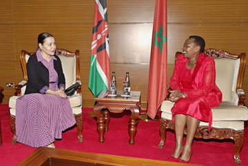 Princess Lalla Asmaa and Rachel Ruto. Photo source: @ForeignOfficeKE