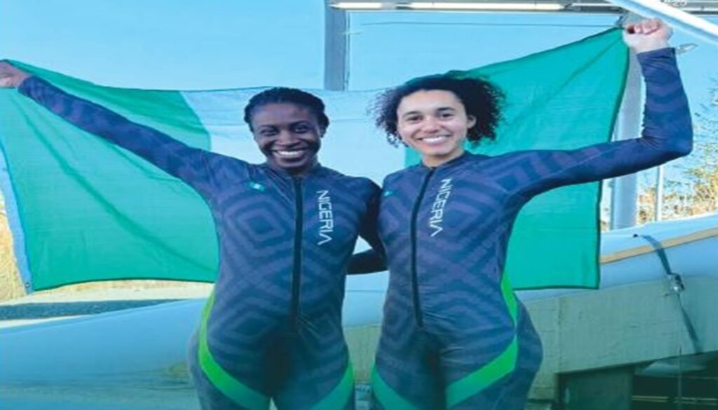 Athletes Simidele Adeagbo and Kewe King. Photo source: Twitter