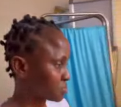 Screenshot fro video of Nurse Kuku explaining the assault