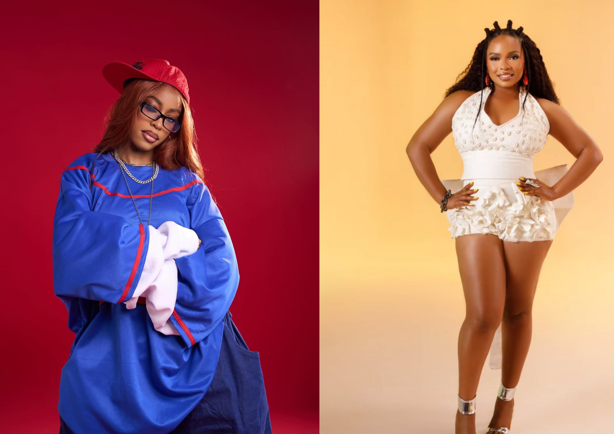 A photo collage of AFRIMA winners, Qing Madi and Yemi Alade