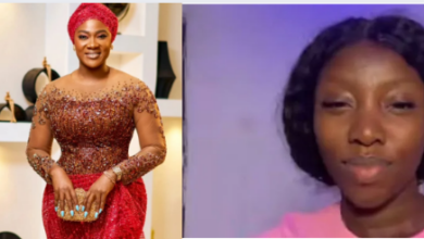 Photo collage of Mercy Johnson and TikToker Eedie Bliss