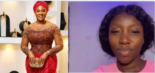 Photo collage of Mercy Johnson and TikToker Eedie Bliss