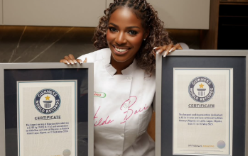 Three-time Guinness World Records holder, Hilda Baci. Photo source: HildaBaci on Instagram