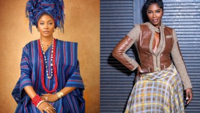 Tiwa Savage Hails Kie Kie "The GOAT" of Content Creation 4 A collage of Kie Kie and Tiwa Savage