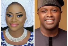 Femi Adebayo’s Estranged Wife, Omotayo Sanusi, Accuses Actor of Forceful Eviction from Business 2 A photo collage of Omotayo Sanusi and Femi Adebayo.