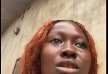 Screenshot from video of the young lady sharing her story