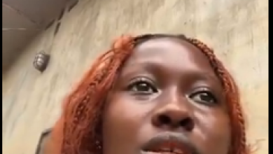 Screenshot from video of the young lady sharing her story