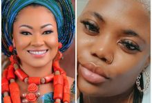 Senator Natasha Supports Izzy Ogbeide's Book on Human Trafficking with $1,000 2 A collage of Senator Natasha Akpoti-Uduaghan and Izzy Ogbeide. Photo credit: NFM