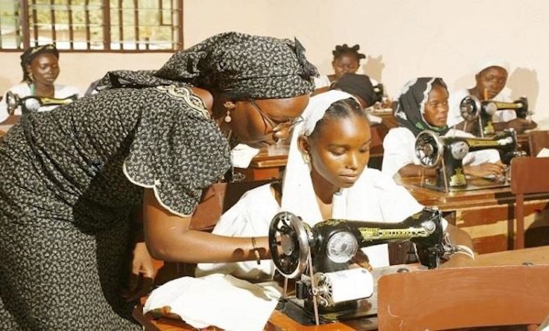 Nigerian women learning tailoring at a skill acquisition centre. Photo credit: Web