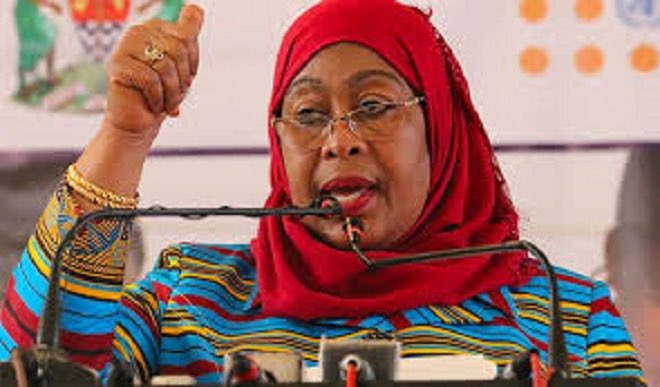 Tanzanian President Samia Suluhu Hassan. Source: Twitter